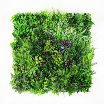 Customized earth friendly artificial buxus hedge with foliage